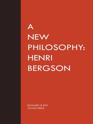 cover image of A New Philosophy